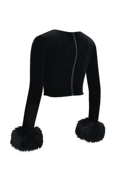 Havindra - Black Velvet Top