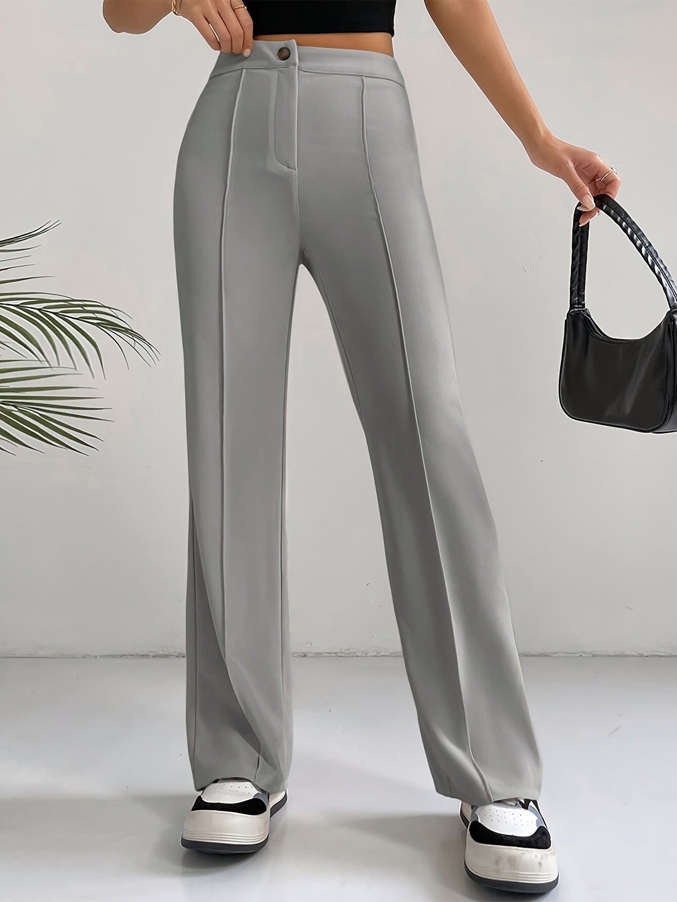 Elin | Stylish high-waisted slim trousers