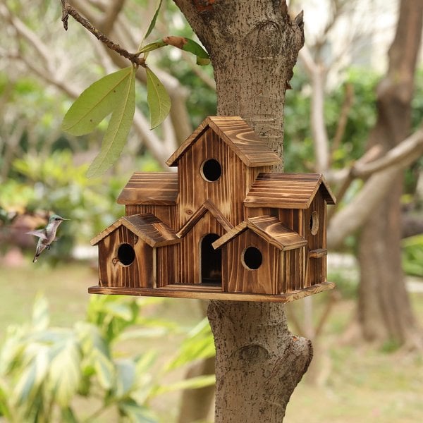 WillowNest functioneel houten vogelhuisje