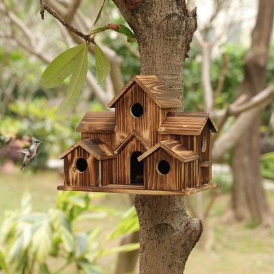 WillowNest functioneel houten vogelhuisje
