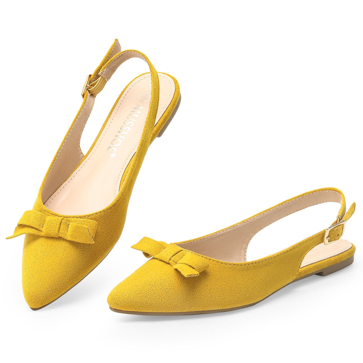 Lize | Flat slingback sandals with bow