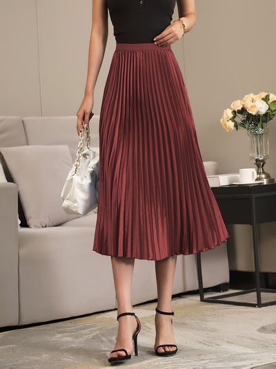 Elise | Elegant A-line pleated skirt