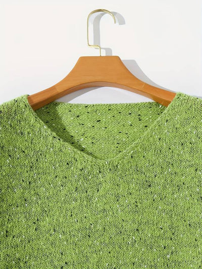 Fien | Knitted sweater with multi-colored wool