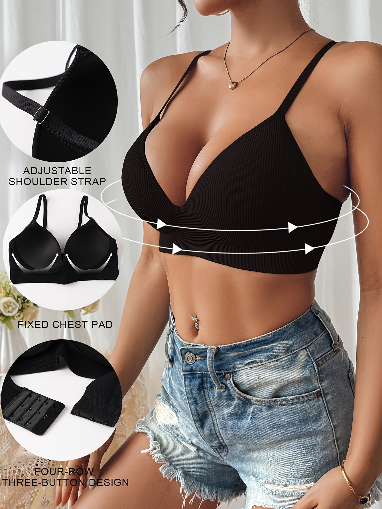 Sophie | Sexy slim push-up BH met antislip en ademend design