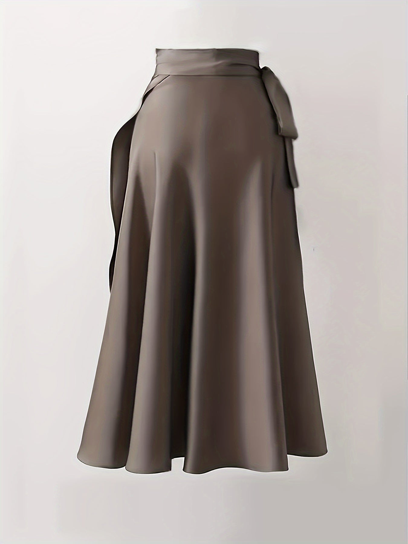 Lara | High-waisted wrap skirt in elegant solid color