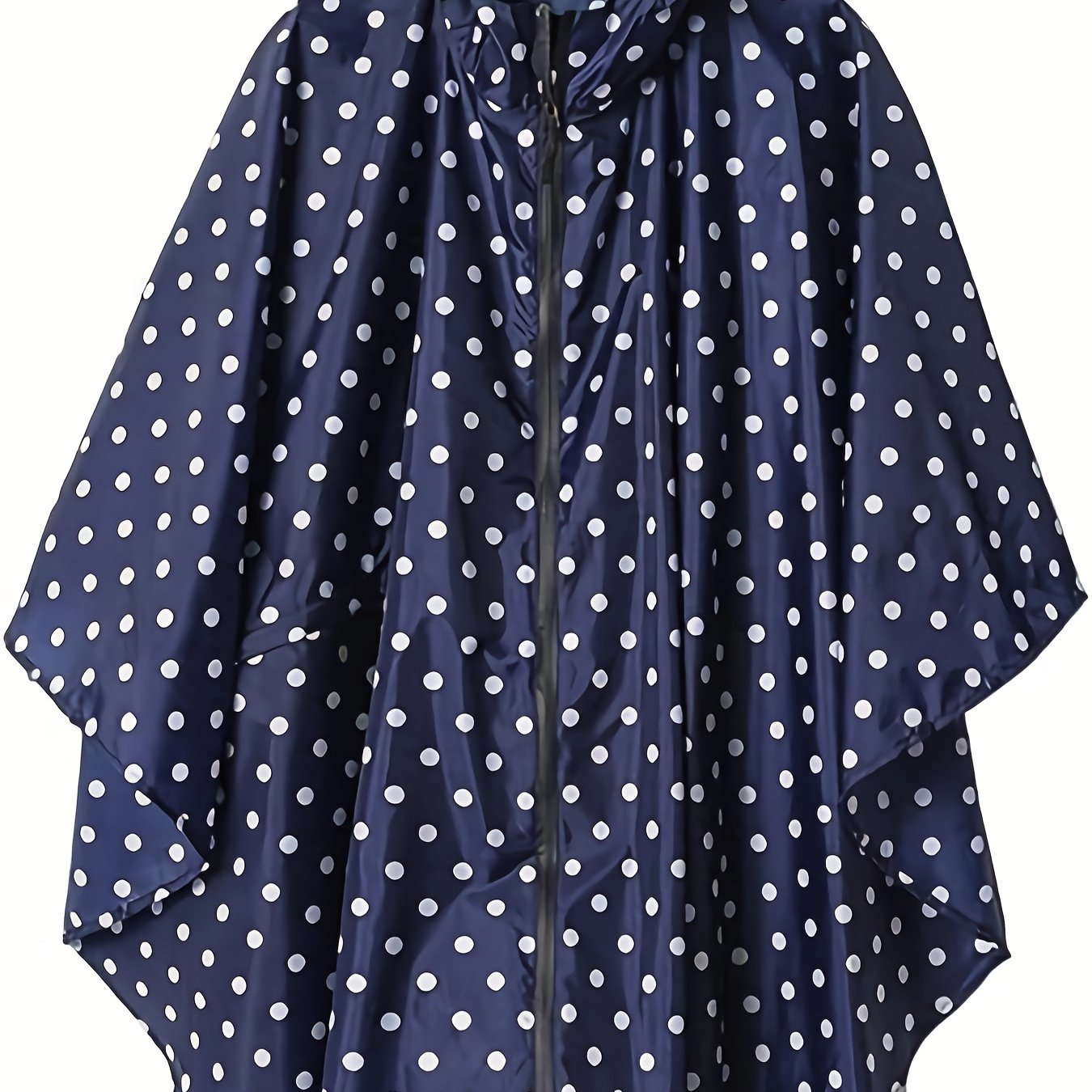 Femke | Lichtgewicht regenponcho-jack met stippenpatroon