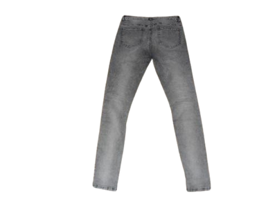 three green denim jeans