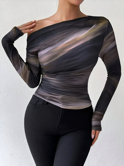 Ciska - Elegant Casual T-shirt met Lange Mouwen