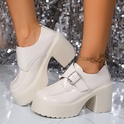 Luna | Fashionable women's platform pumps with buckle closure
