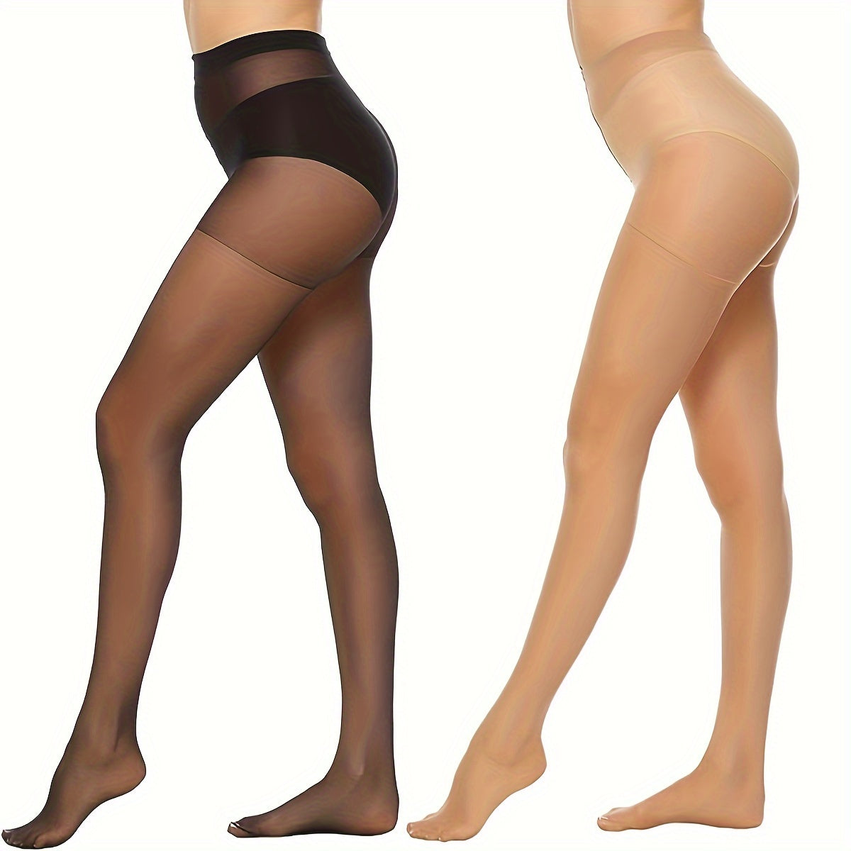 Evelien | Set of 6 semi-sheer high-waisted tights