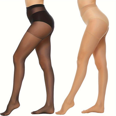 Evelien | Set of 6 semi-sheer high-waisted tights