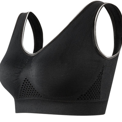 Femme | Plus size women's sports bra, breathable mesh and quick-drying