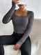 Claudina - Elegant T-shirt met Vierkante Hals