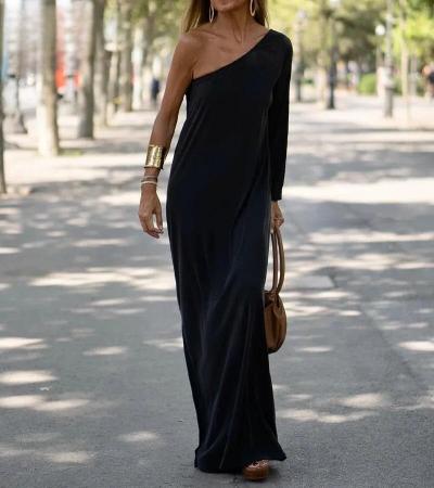 Ellaine - Elegant One-Shoulder Gown for Women
