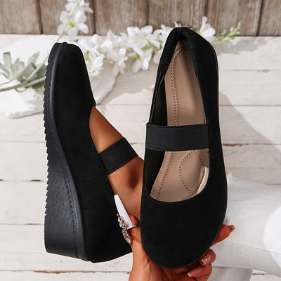 Luna | Chic black women's sneakers with non-slip sole