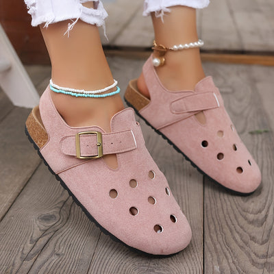 Sarah | Retro kurk clogs met slingback