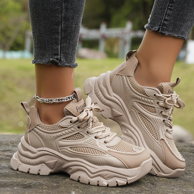 Emma | Comfortabele beige sneakers