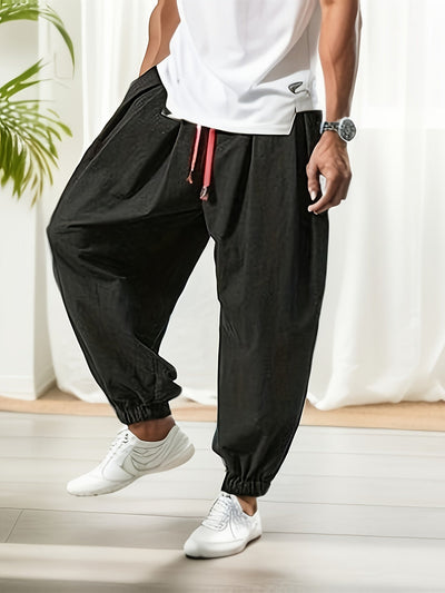 Lucas | Casual wide beach pants with drawstring