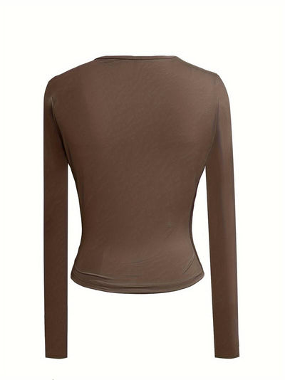 Julia | Long-sleeved top with a V-neck