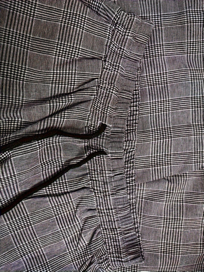 Jasmine | Checked print trousers with a tie belt