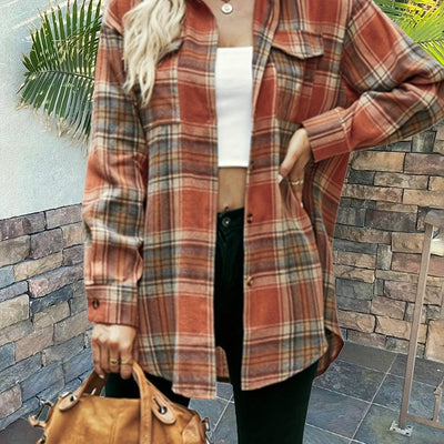 Femke | Karohemd met knopen vooraan