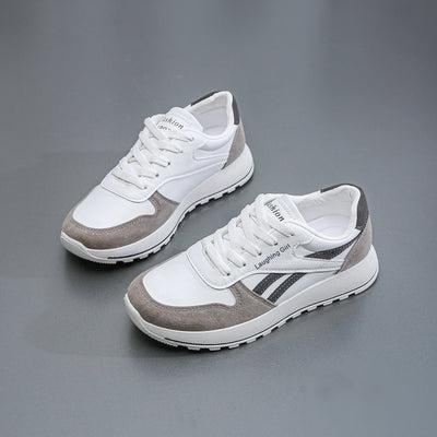 Sophie | Dames colorblock casual sneakers met vetersluiting