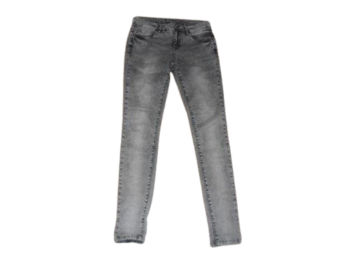 three green denim jeans