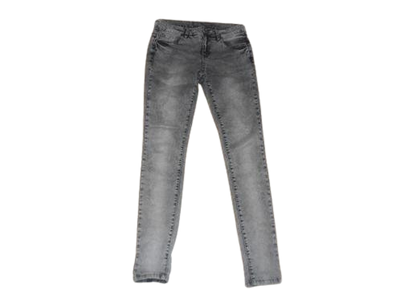 three green denim jeans