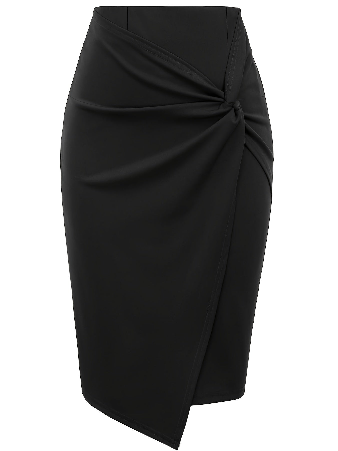 Emma | Sturdy skirt with a twisted front and wrap hem
