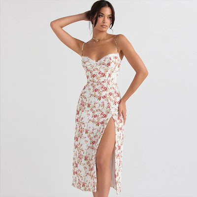 Eloise - Rosebud Floral Midi Sundress 