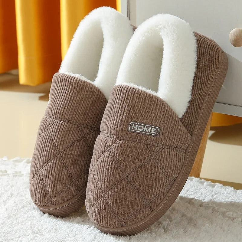 Mila | Warme dames pantoffels met dikke voering・Compact en comfortabel