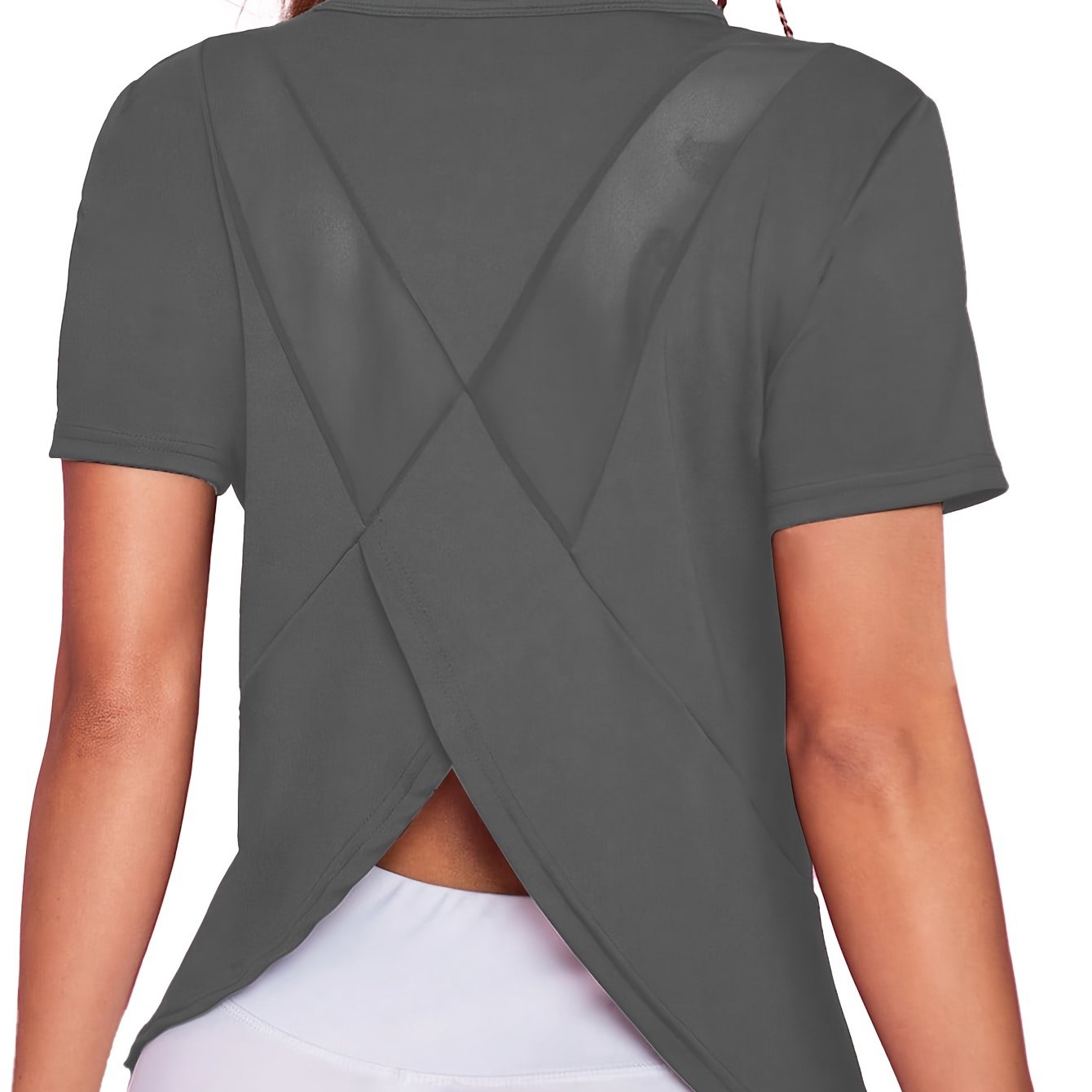 Lotte | Quick-drying women's sports shirt with short sleeves and breathable mesh contrast