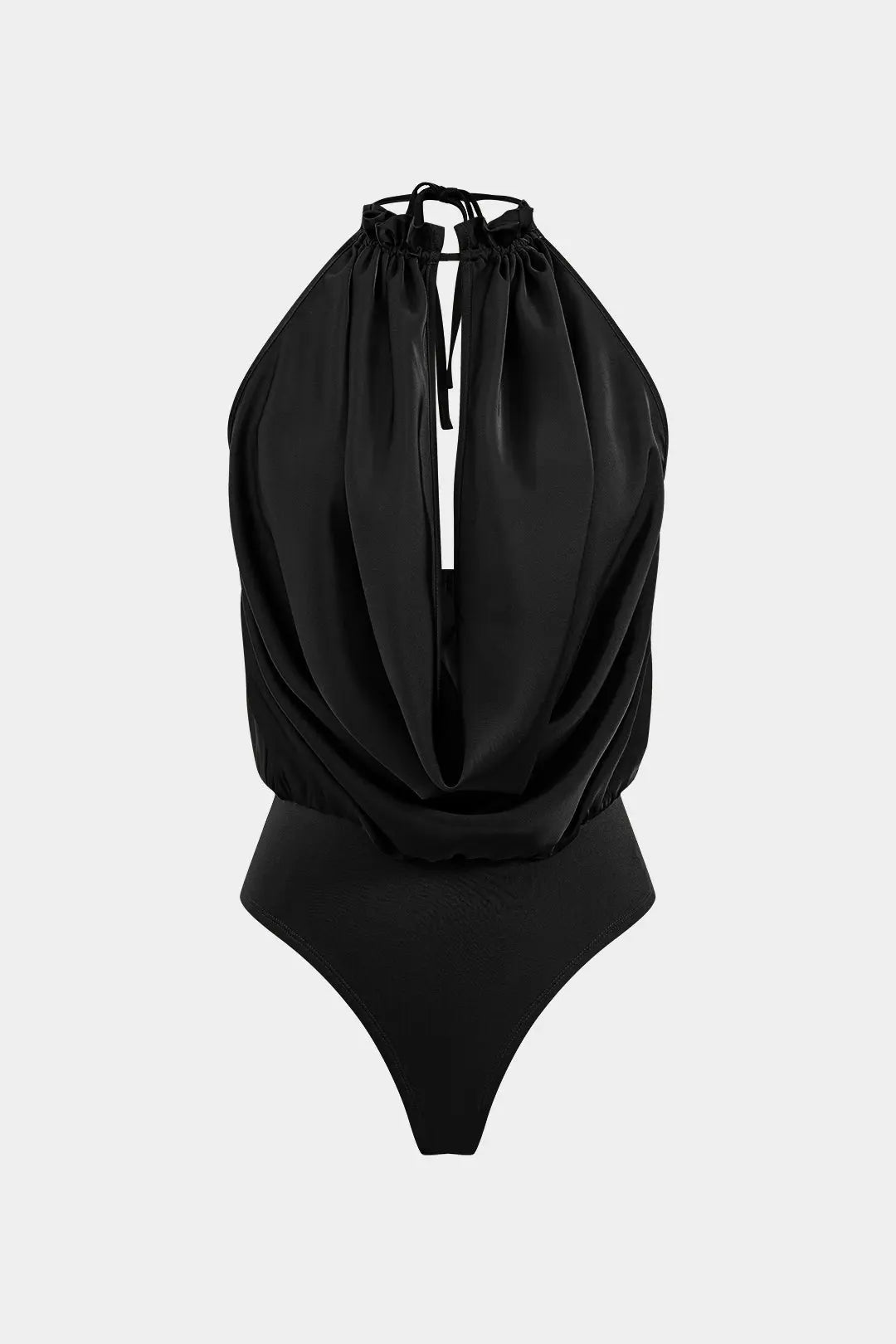 Cordelia - Elegant Satin Rugloze Dames Bodysuit