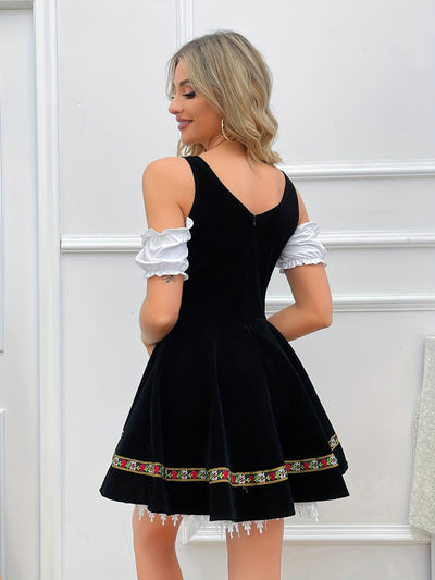 Anna | Vintage koude schouder dirndl jurk