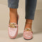 Mocassins voor dames | Grote maat platte schoenen met zachte zool