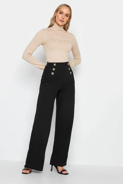Cosima -  Button Wide Leg Pants