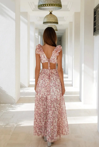 Alina – Maxi Jurk met Bloemenprint