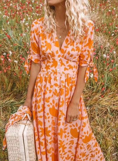 Nayara – Avondjurk met Print | Elegant, Opvallend & Verfijnd