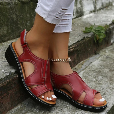 Amina – Open Sandalen met Sleehak