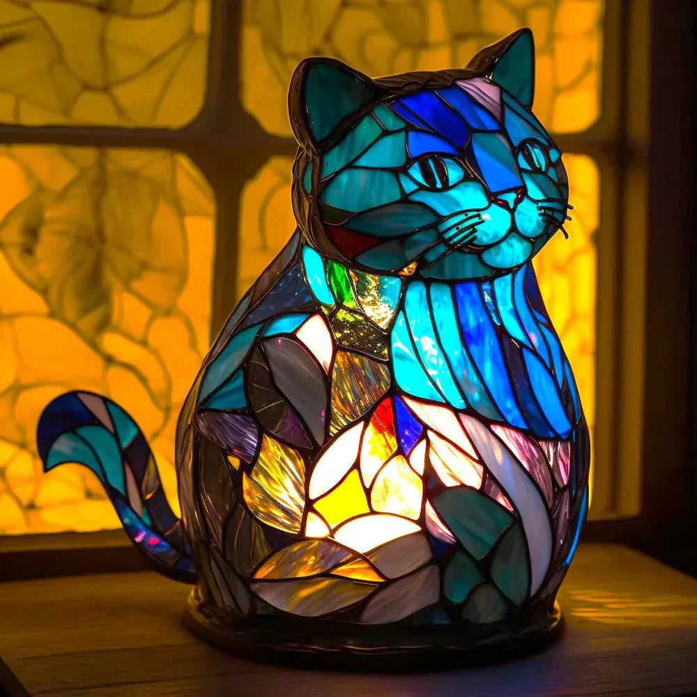 Elaris – Glass Table Lamp with Animal Design