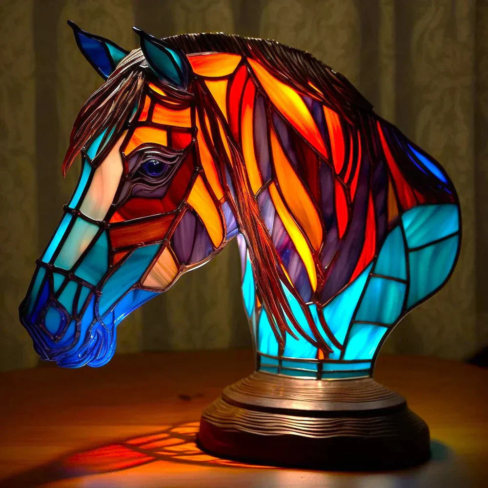 Elaris – Glass Table Lamp with Animal Design