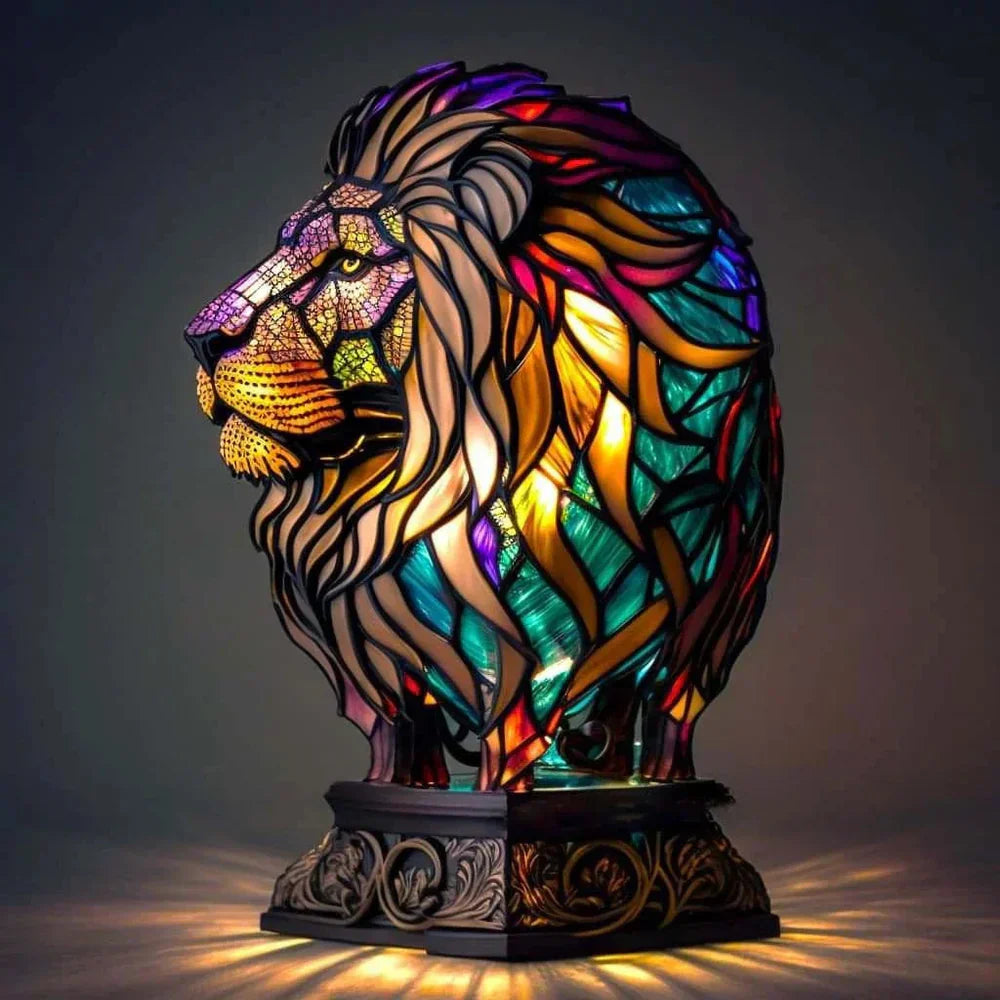 Elaris – Glass Table Lamp with Animal Design