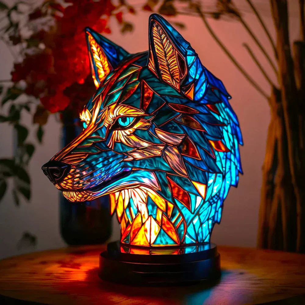Elaris – Glass Table Lamp with Animal Design