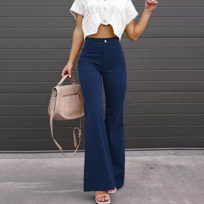 Uitlopende broek in Vogue-stijl