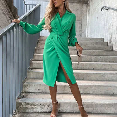 Ava Midi Jurk met Split