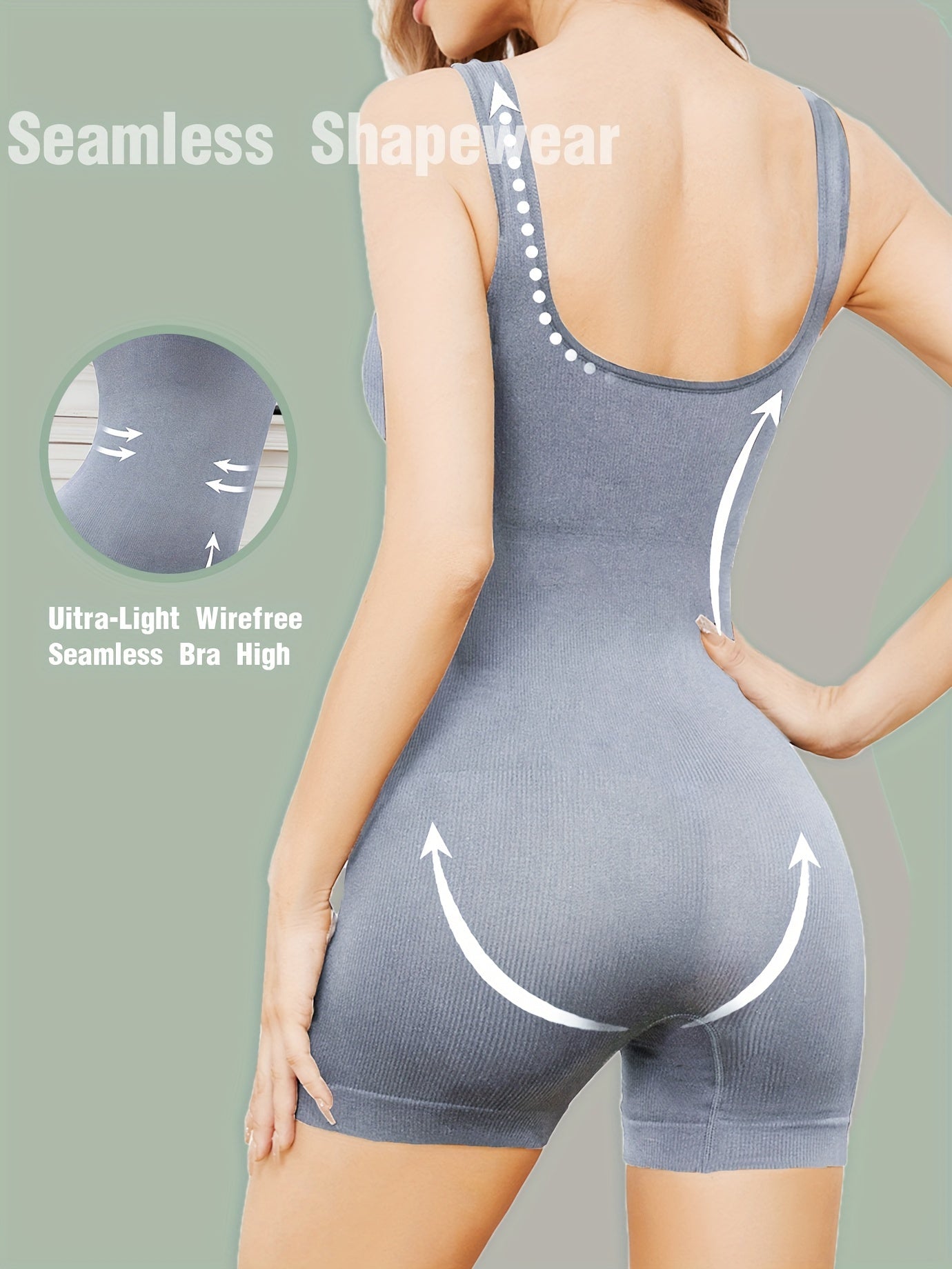 Elise | Women's body shaper bodysuit with tummy control and buttock lift