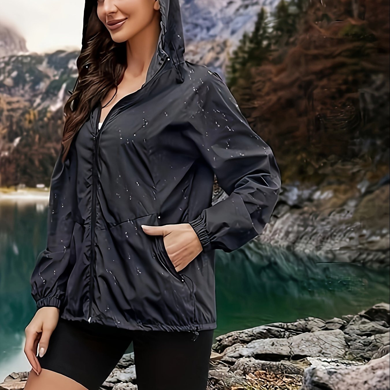 Noa | Plus size sportjack met capuchon