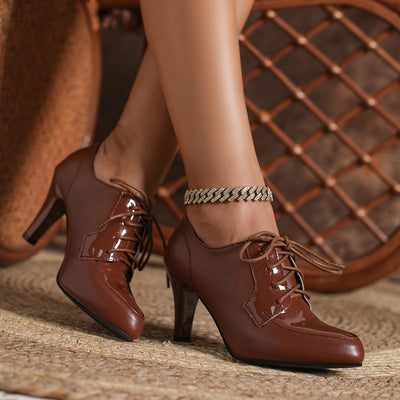 Robin | Effen kleur dames pumps met puntige teen