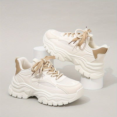 Emma | Comfortabele beige sneakers