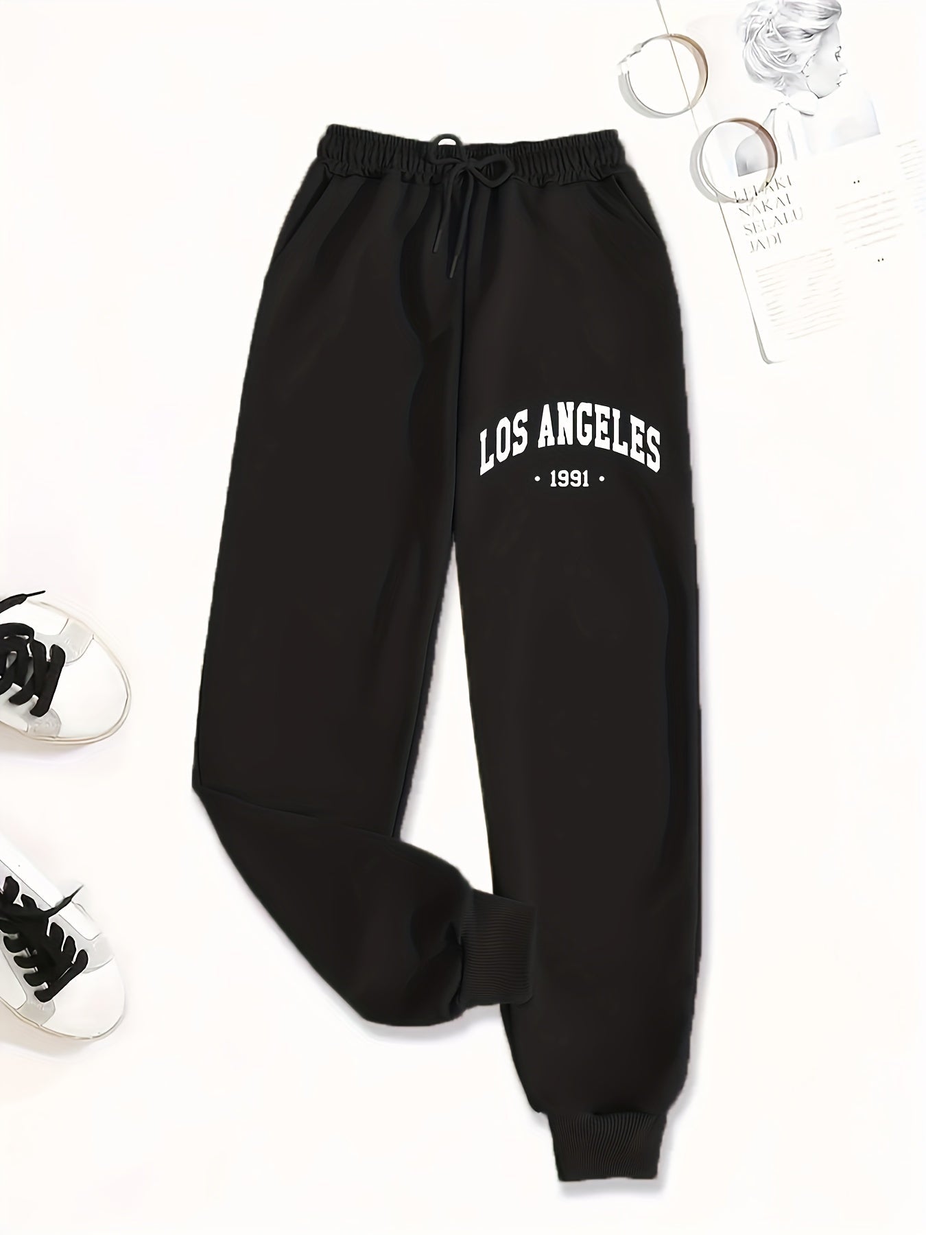 Nina | Elegante casual dames sweatpants in 100% polyester knitstof
